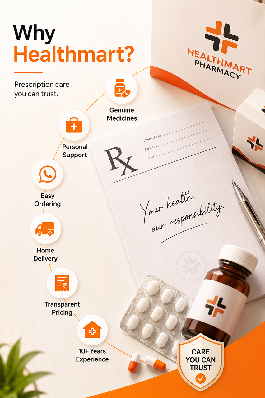 Healthmart Pharmacy, Pharmacy in Ahmedabad, Medical Store in Ahmedabad, Online Pharmacy Ahmedabad, Online Medicine Store Ahmedabad, Same Day Medicine Delivery Ahmedabad, WhatsApp Medicine Order Ahmedabad
